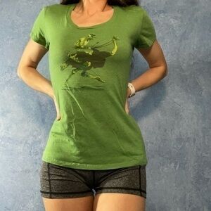 Chive Tees Green Ostrich Graphic Tee